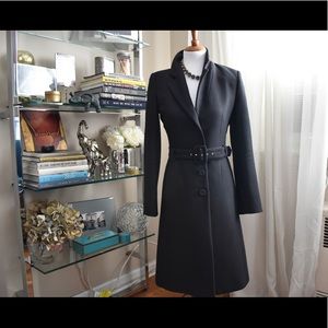 Cole Haan Wool Cashmere Blend Belted Coat